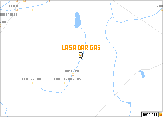 map of Las Adargas