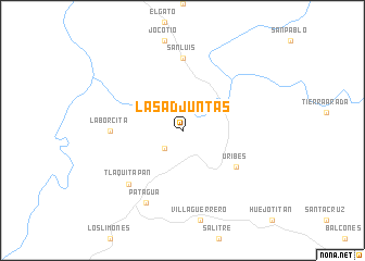 map of Las Adjuntas