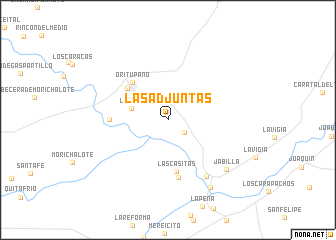 map of Las Adjuntas