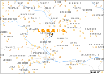 map of Las Adjuntas