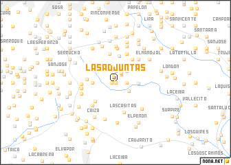 map of Las Adjuntas