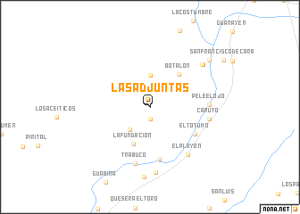 map of Las Adjuntas