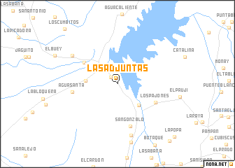 map of Las Adjuntas