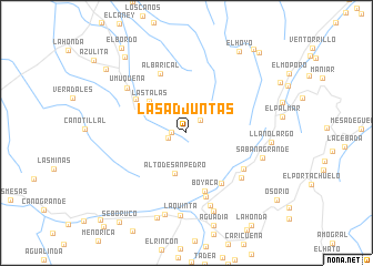 map of Las Adjuntas