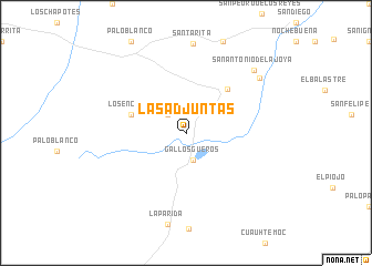 map of Las Adjuntas