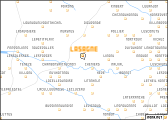 map of La Sagne