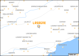 map of La Sagne