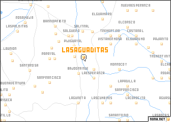 map of Las Aguaditas