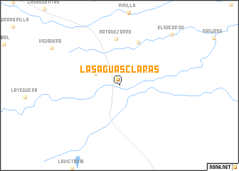 map of Las Aguas Claras