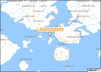 map of Las Ahogadas