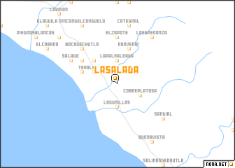 map of La Salada