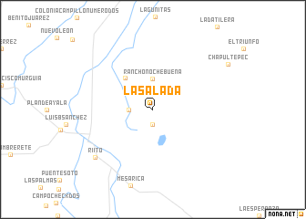 map of La Salada