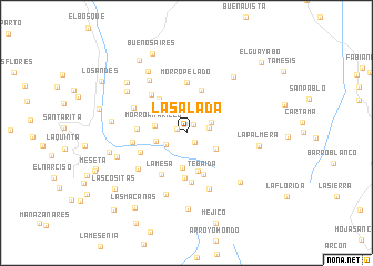 map of La Salada