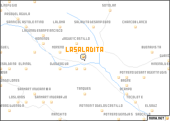 map of La Saladita