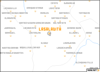 map of La Saladita