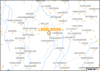 map of La Salamina