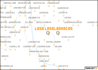 map of Las Albahacas