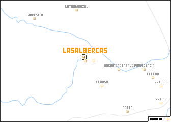 map of Las Albercas