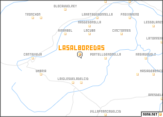 map of Las Alboredas