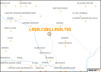 map of Las Alcubillas Altas