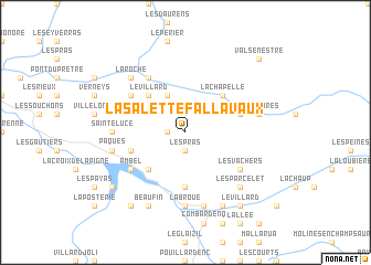 La Salette France Map La Salette-Fallavaux (France) Map - Nona.net