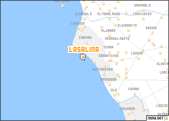 map of La Salina
