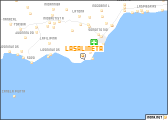 map of La Salineta
