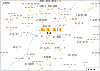 map of La Salineta