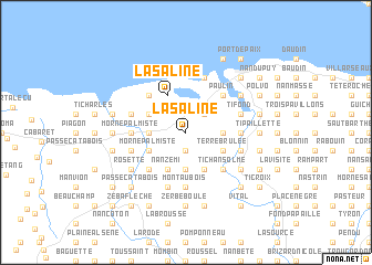 map of La Saline