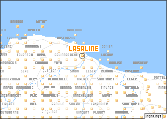 map of La Saline