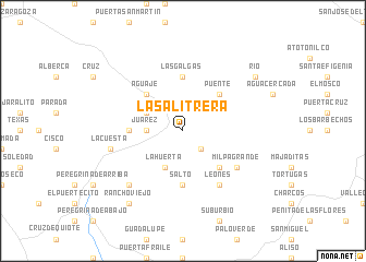 map of La Salitrera