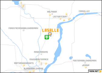 map of La Salle