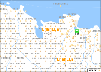 map of La Salle