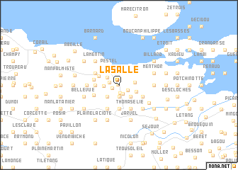 map of La Salle