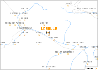 map of La Salle