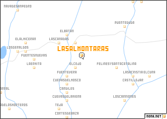 map of Las Almontarás