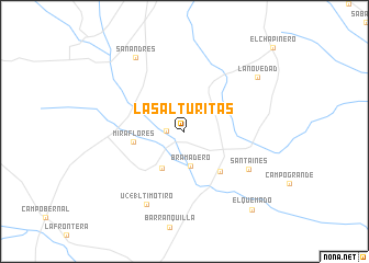 map of Las Alturitas