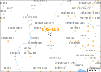 map of La Salud