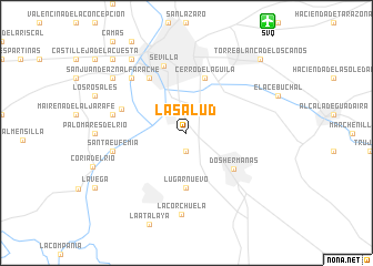 map of La Salud