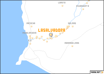 map of La Salvadora