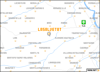 map of La Salvetat