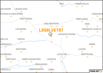 map of La Salvetat