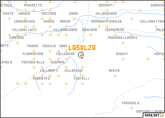 map of La Salza