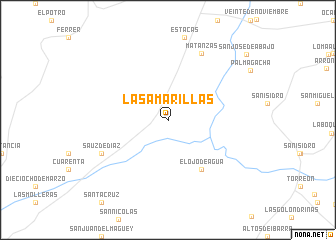 map of Las Amarillas