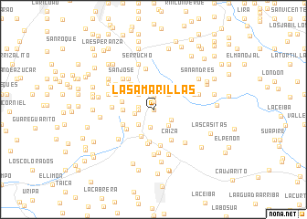 map of Las Amarillas