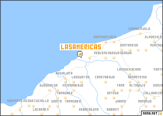 map of Las Américas