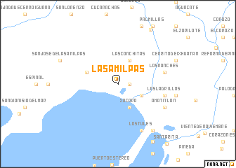 map of Las Amilpas