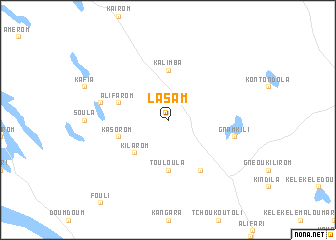 map of Lasam