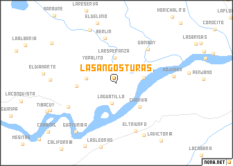 map of Las Angosturas