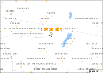 map of Las Ánimas